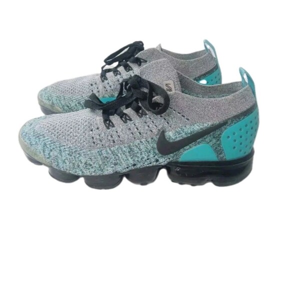 Nike Air Vapormax Flyknit 2 Shoes Men’s Size 8.5 Dusty Cactus Hyper Jade main image 10